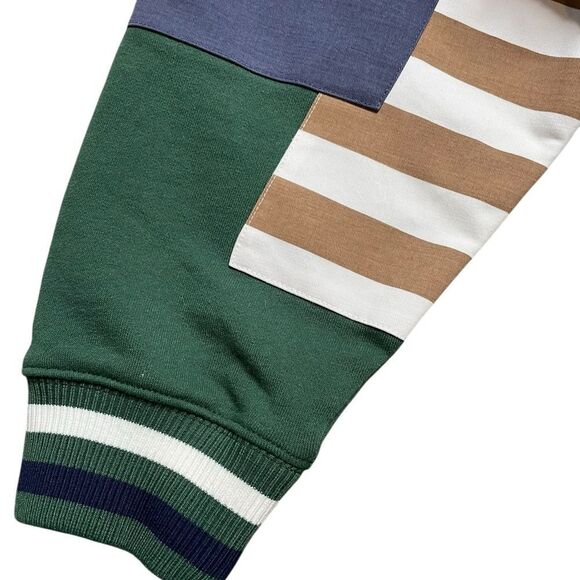 Teddy Fresh Box Paneled Green and Blue Men's Sweatshirt Size XL - Picture 4 of 5